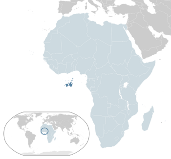 Location of Alanweke (Dark Blue) in the African Union (light blue)
