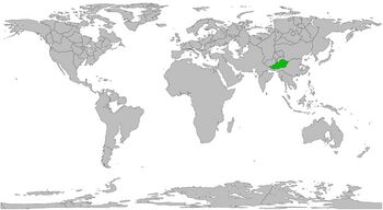 Location of Bo in the World.