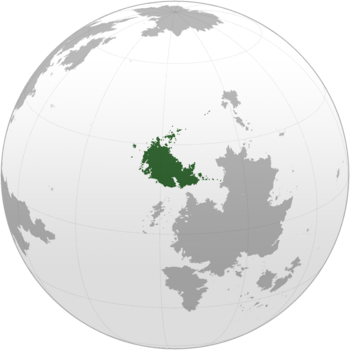 Location of  Democratic Socialist Republic of Anikatia  (green) in Pardes  (dark grey)