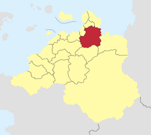 Location of Bendrieji Laukai in Aucuria