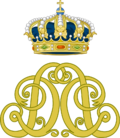 Royal cypher of Dorothea I of Mascylla.png