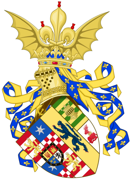 File:Coat of arms of the House of Ahnern-Loxstedt-Hoeveden-Zhdanovy.png