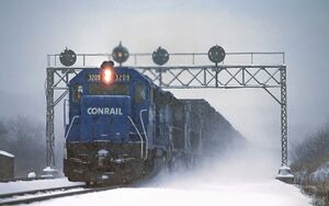 Conrail GP40 3209, photo by Roger Puta.