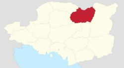 Location of Polnočka within Luepola.