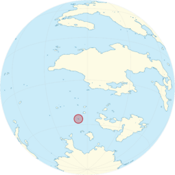Map showing location of Mava (circled)