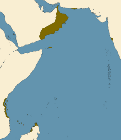 Omani Empire Map