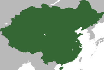 Location map of China in Asia