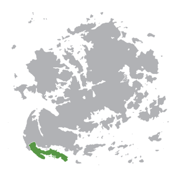 Location of Ashanga in Azania