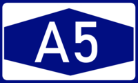Nummernzeichen für Autobahnen (Autobahn route sign)