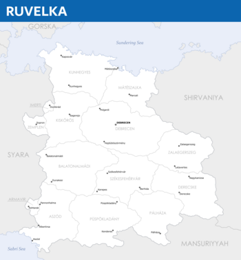 A detail map of Ruvelka.