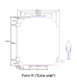 Height of 4400mm, width of 3800mm