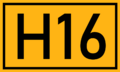 Nummernzeichen für Herrsstraßen (Herrs- straße route sign)