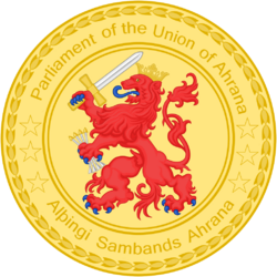 Parliament of the Kingdom of Ahrana Logo.png