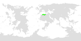 Location of Amil in the world in light green.