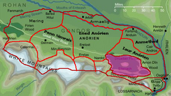 Political map of Anórien in Fo.A. 275.