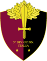 Emblem of the 5th Blackshirt Division "Italia". The "Italia" Division was an exception due its long history.