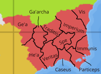 Map of Immunis and other Kistolian Territories