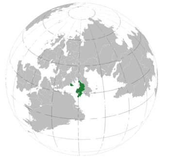 Location of Qal'eh (dark green) in Aeia.