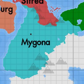 Mygona Location in Southwestern Olivacia