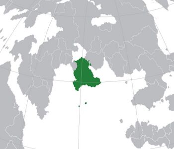 Location of Kyznetsia (green)in Argis (dark grey)