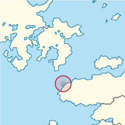 Location of the Quatrines Islands