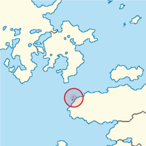 Quatrines Islands in its region.png