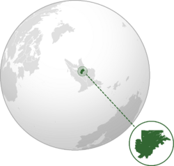 Location of Josephinia in Elia Borealis (dark green)