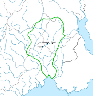 Approximate location of the An dynasty.