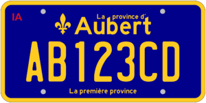 Aubert registration plate.png