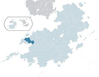 Location of Arthasthan (dark blue) in Coius.