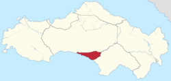 Location of New Borland in Satavia