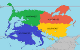 Euronia's subregions