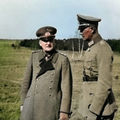 Ochsenbein with Lars Schreim at a BRA practice area near Lichtenberg. (1950)