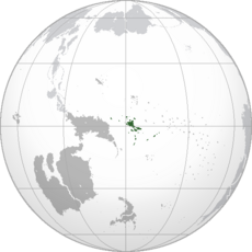Location of Philimania (dark green) – in South America (grey)