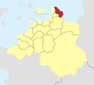 Location of Šventasis Silvestras in Aucuria