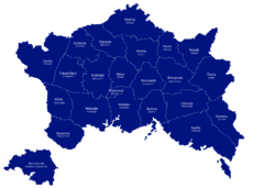 Province map with names