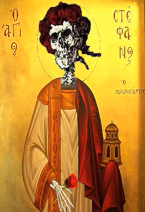 St Stephen w a rose.png