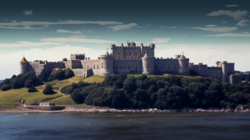 Steinarr Castle in Griswald, a fortress which served as the first royal residence of House Eist since 1310.