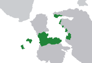 Location of Amalfi (dark green) in Borealia