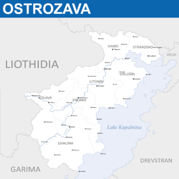 Political Map of Ostrozava