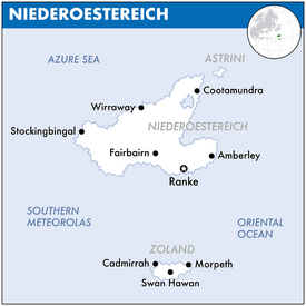 Map of Niederoestereich