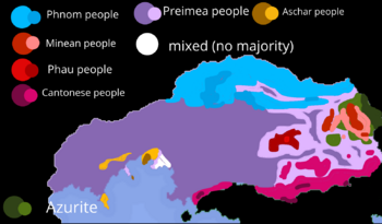 ethnic map of Prei Meas