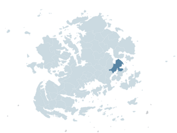 Location of Kotowari (in navy), within Europa (light blue)
