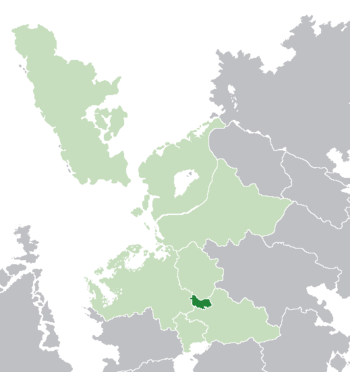 Nidwalden (dark green) in Lorecian Community (light green)