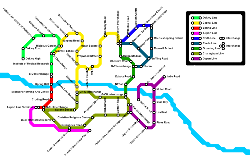 Current system map of the New Phork Underground.