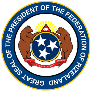 Seal of the President of the Federation of Rizealand.png