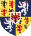Coat of Arms of the House of Rahdenburg-Schaumberg-Kostritz, as Princes of Schaumberg (2015–present)