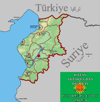 Map of Khatay's administrative divisions