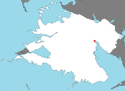 Titania's location in Zamastan (red circle)