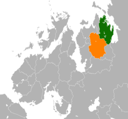 Map indicating locations of Mascylla and Tudonia
